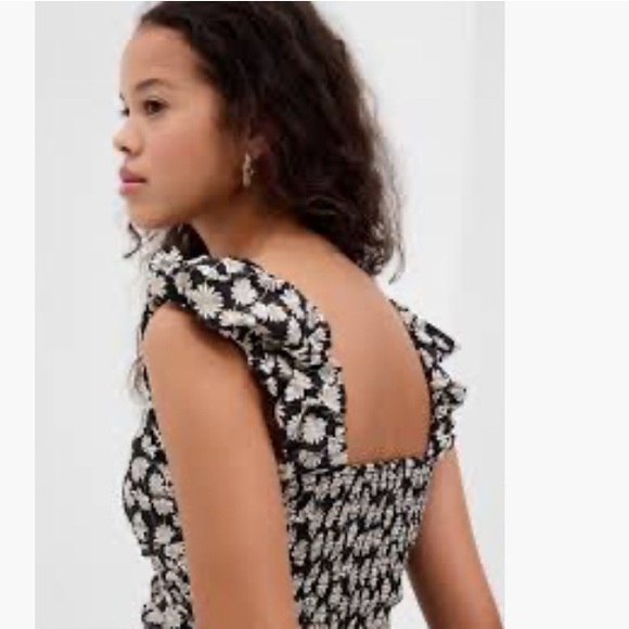 GAP Ruched Floral Top - Picture 2 of 8